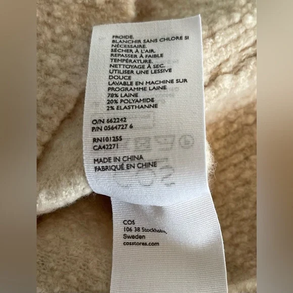 COS Short Sleeve Sweater Women’s Size XS - Picture 6 of 7